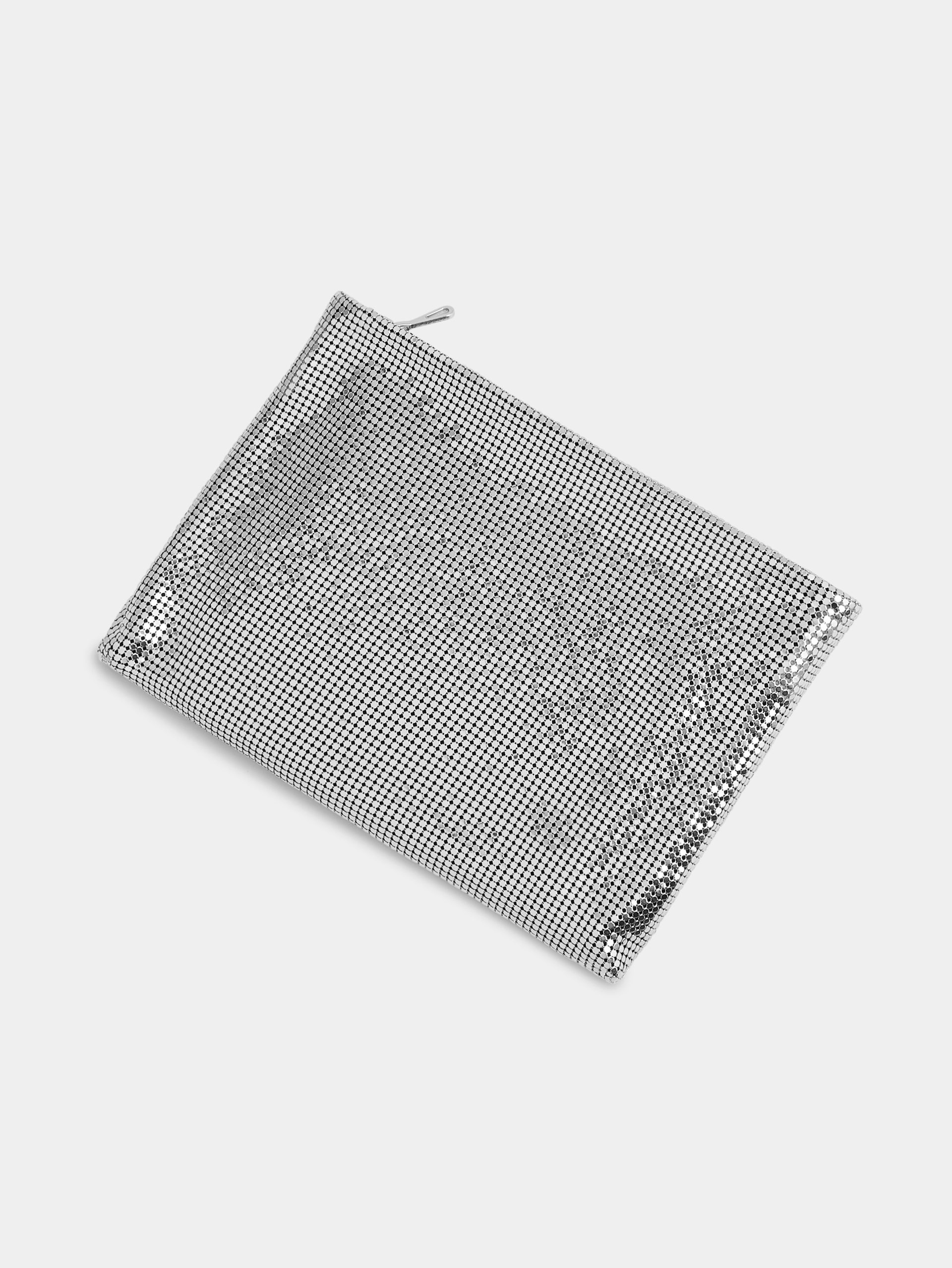 SILVER MESH POUCH - 3