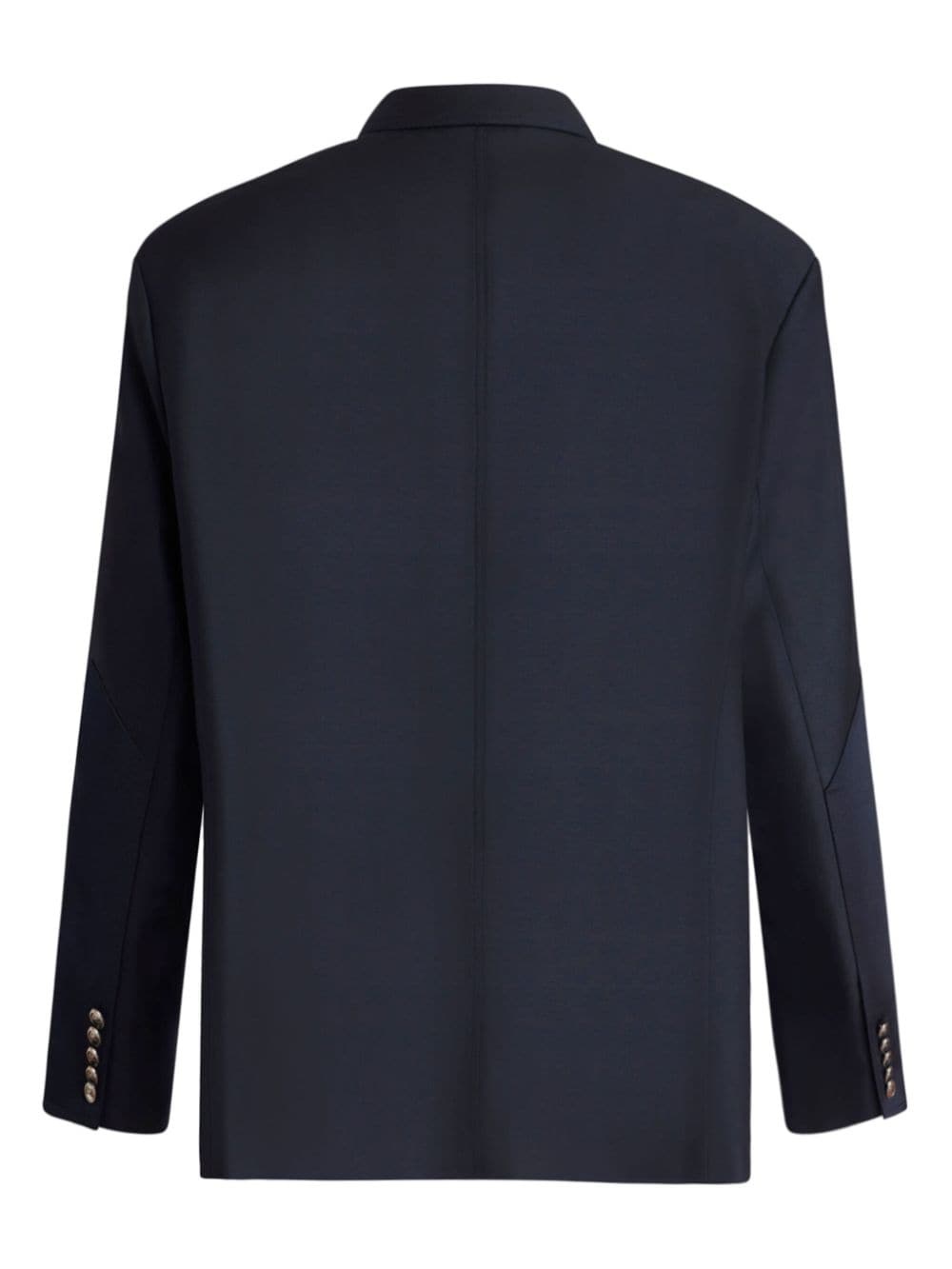 single-breasted stretch-wool blazer - 2