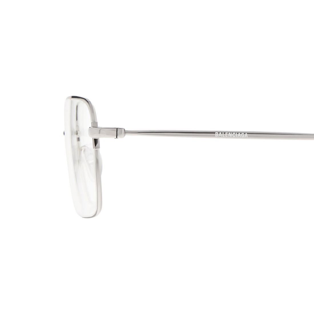 Invisible Rectangle Sunglasses  in Silver - 5