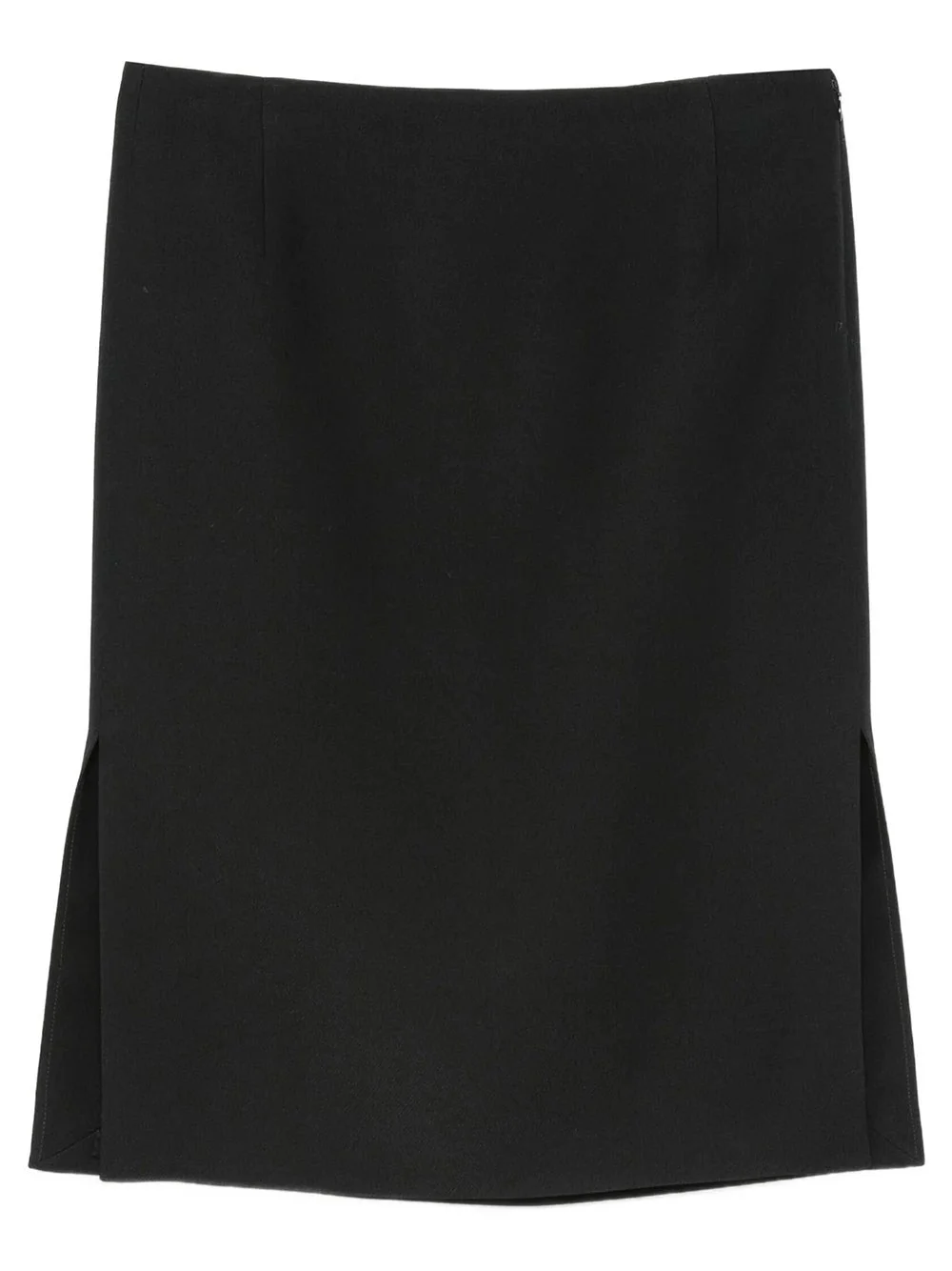 PENCIL SKIRT IN WOOL AND SILK - 1