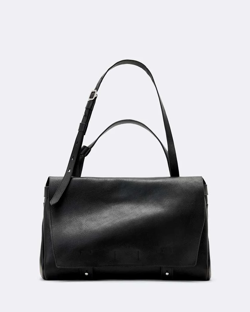 JOAN MEDIUM LEATHER SATCHEL - 1