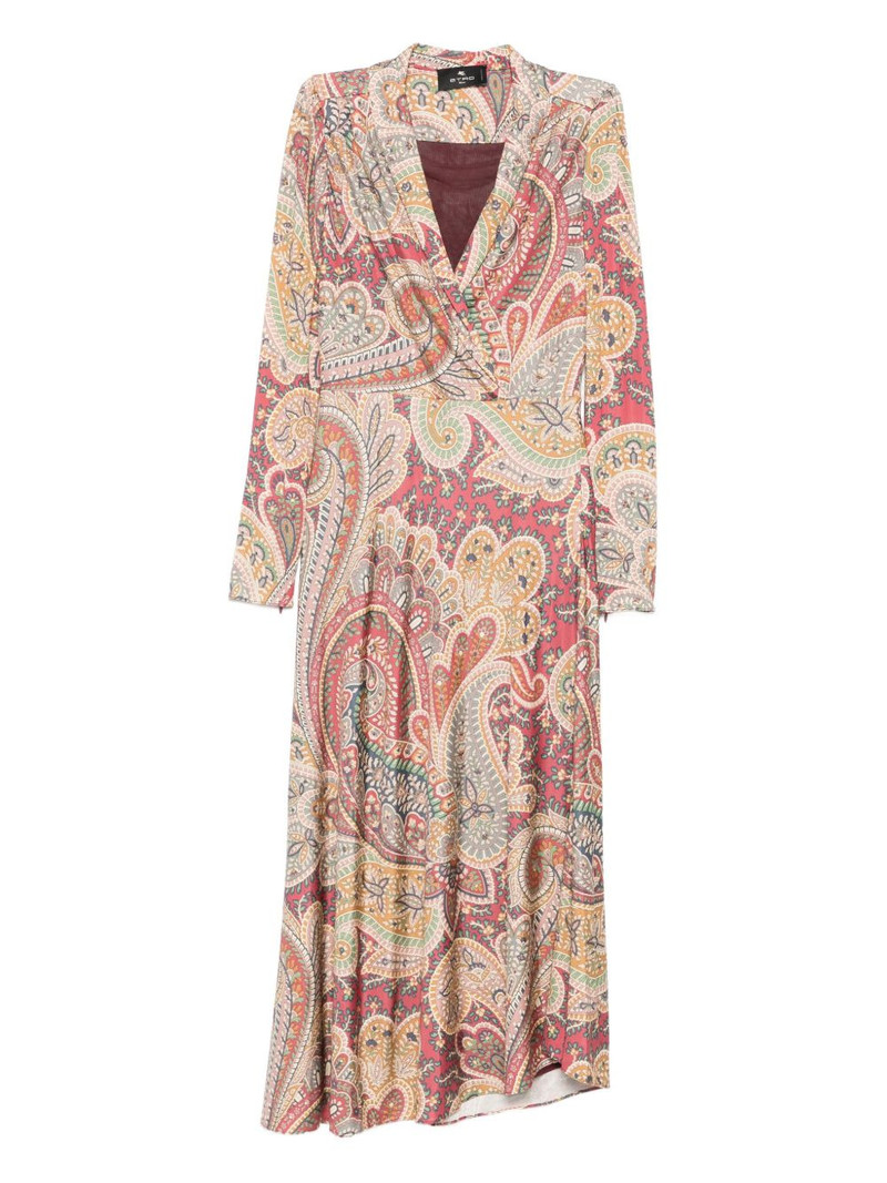paisley wrap dress 1