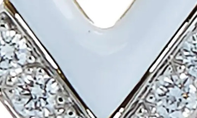 DAVID WEBB Motif Diamond Drop Earrings outlook