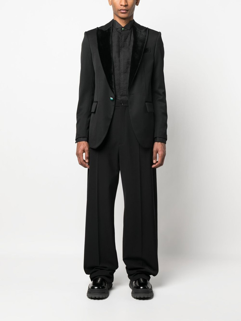 Roberto Cavalli bib-collar long-sleeved shirt outlook