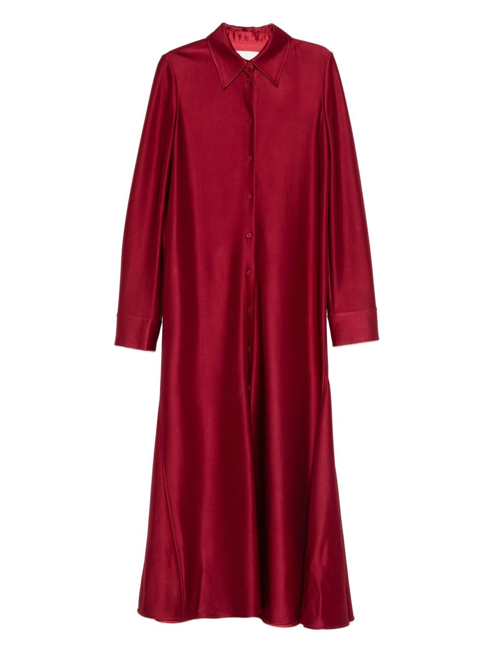 button-down shirt dress - 1