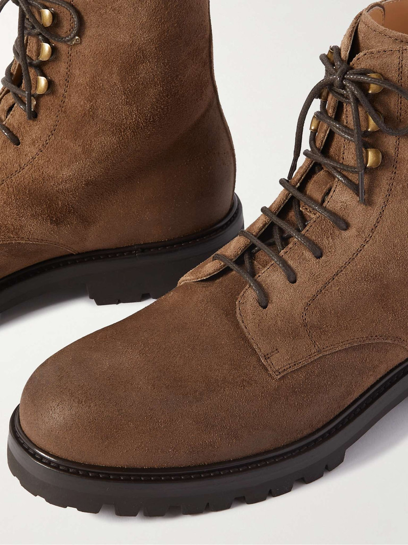 Suede Lace-Up Boots 6