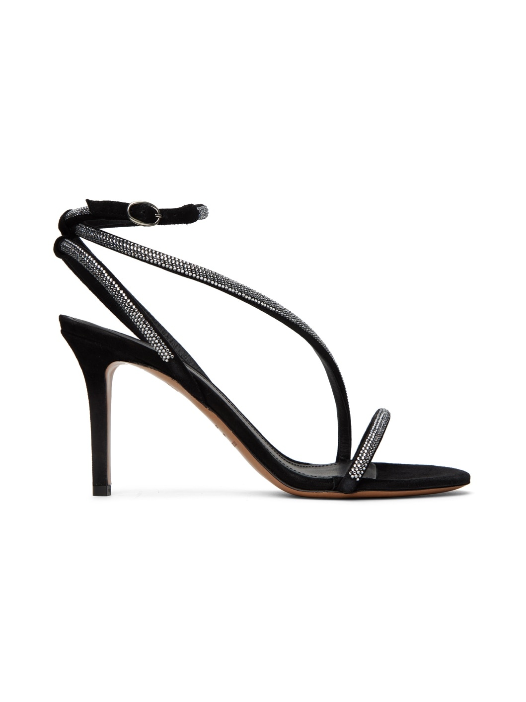 Black Atria Heeled Sandals - 1
