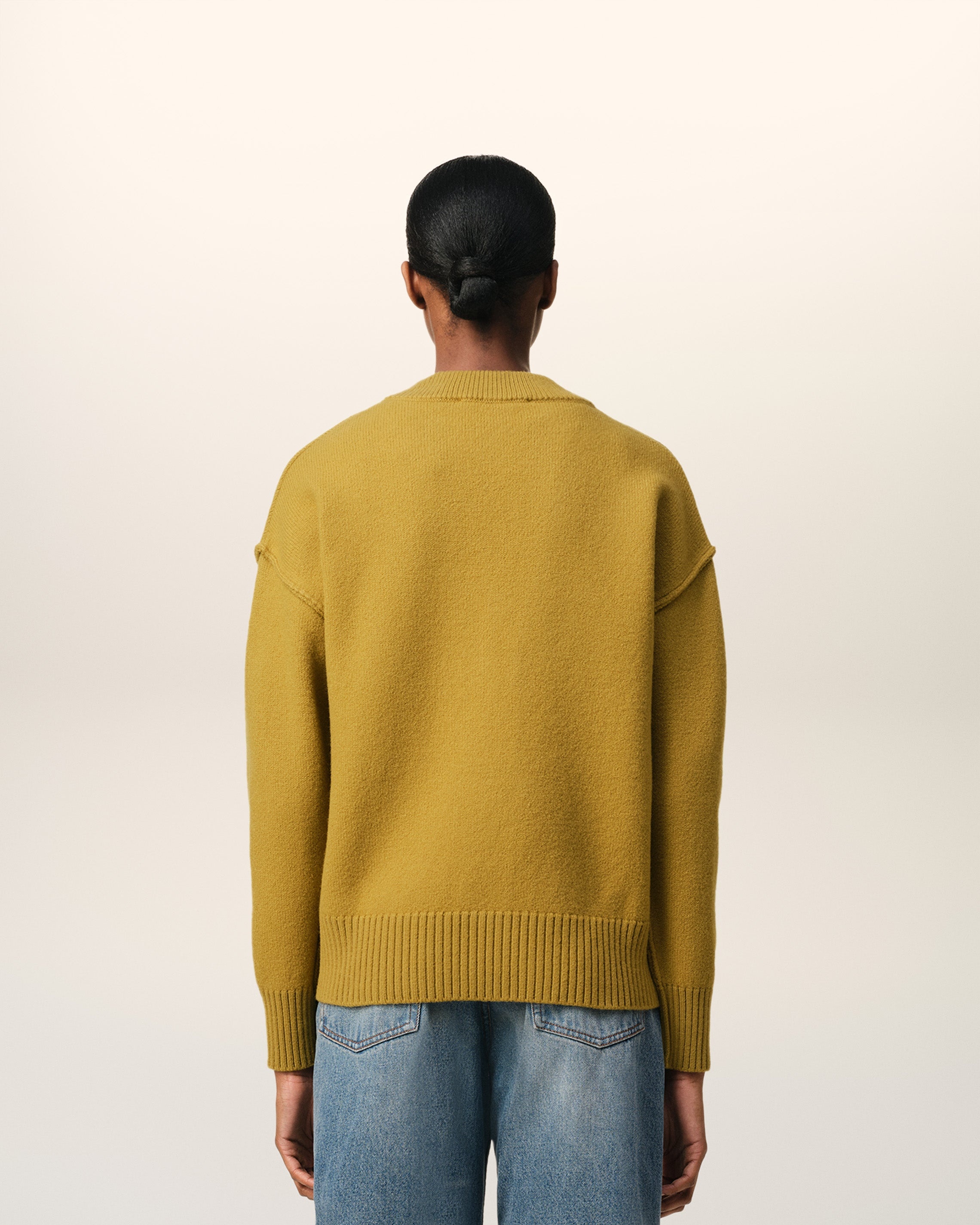 MUSTARD WOOL AMI DE COEUR CARDIGAN - 5