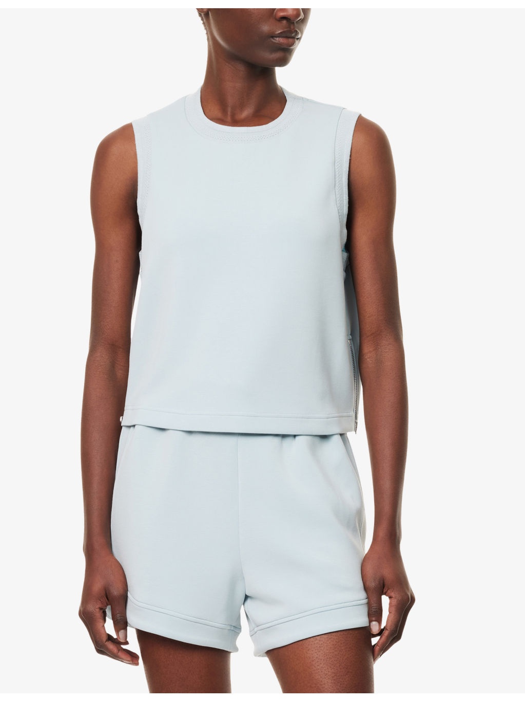 Shea Cropped Knitted Vest Top - 3