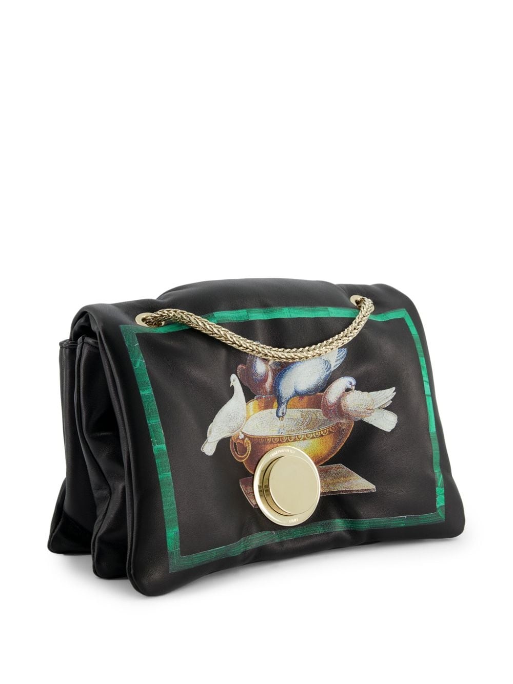 Birds Airbag leather shoulder bag - 4