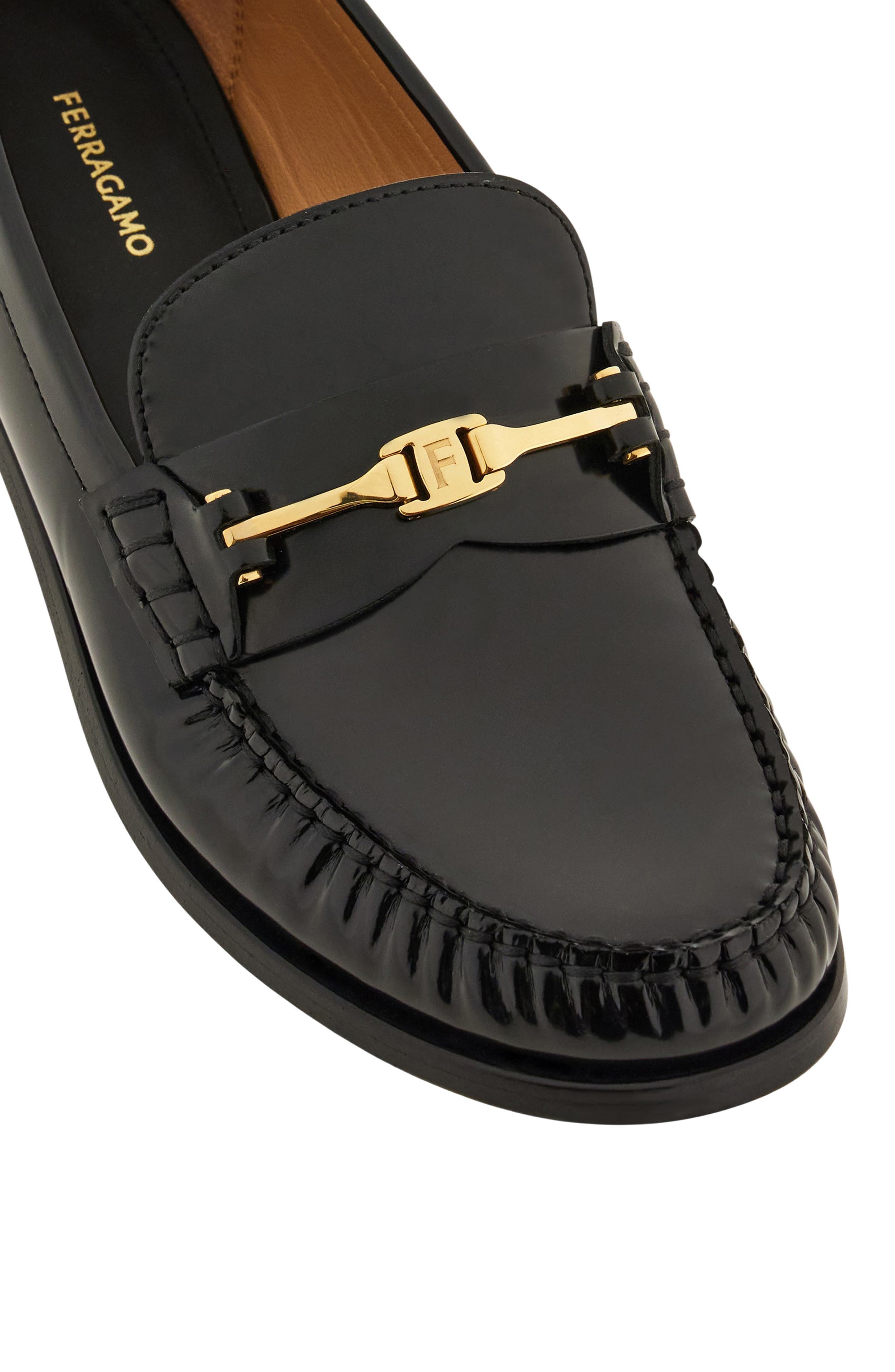 FERRAGAMO Harry Bit Loafer in Nero at Nordstrom - 4