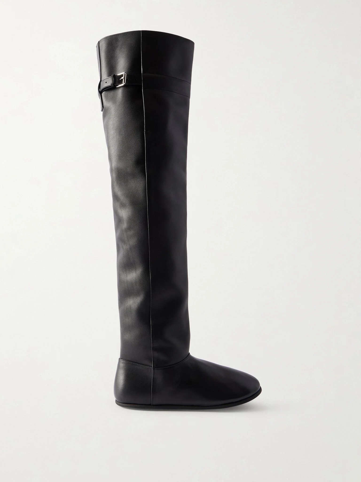Santiago leather knee boots Black - 1