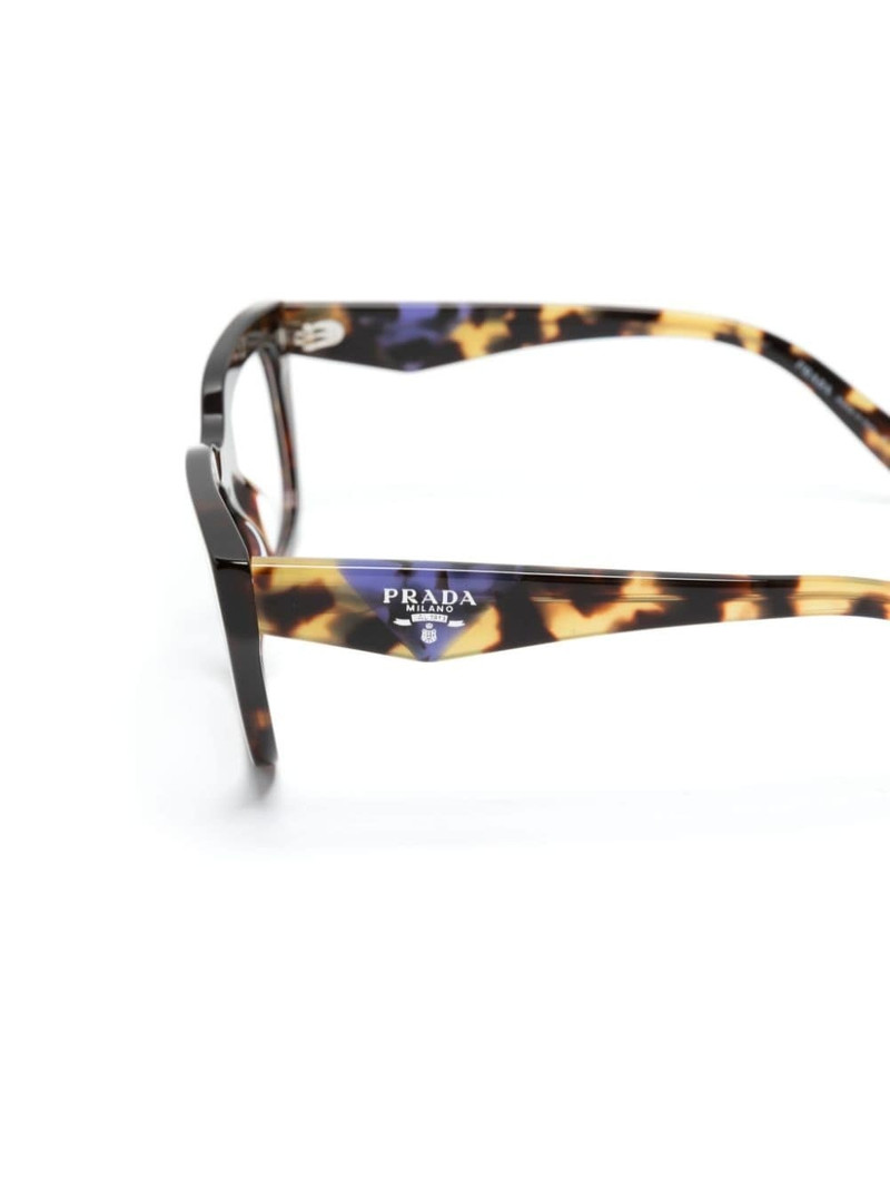 tortoiseshell rectangle-frame glasses 3