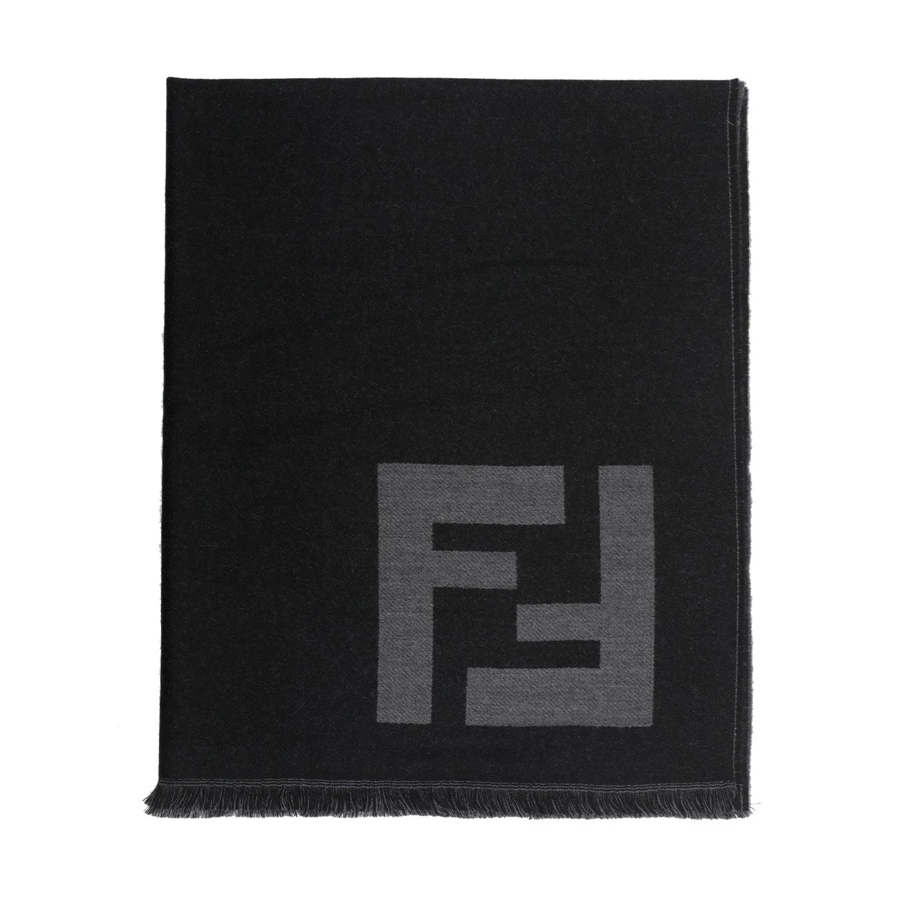 Fendi Men Macro Ff Motif Scarf - 1