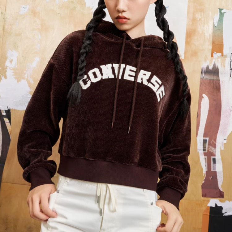 (WMNS) Converse Hoodie 'Red Brown' 10026557-A03 - 2