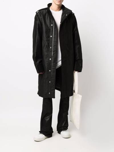 Rick Owens DRKSHDW high-neck midi parka outlook