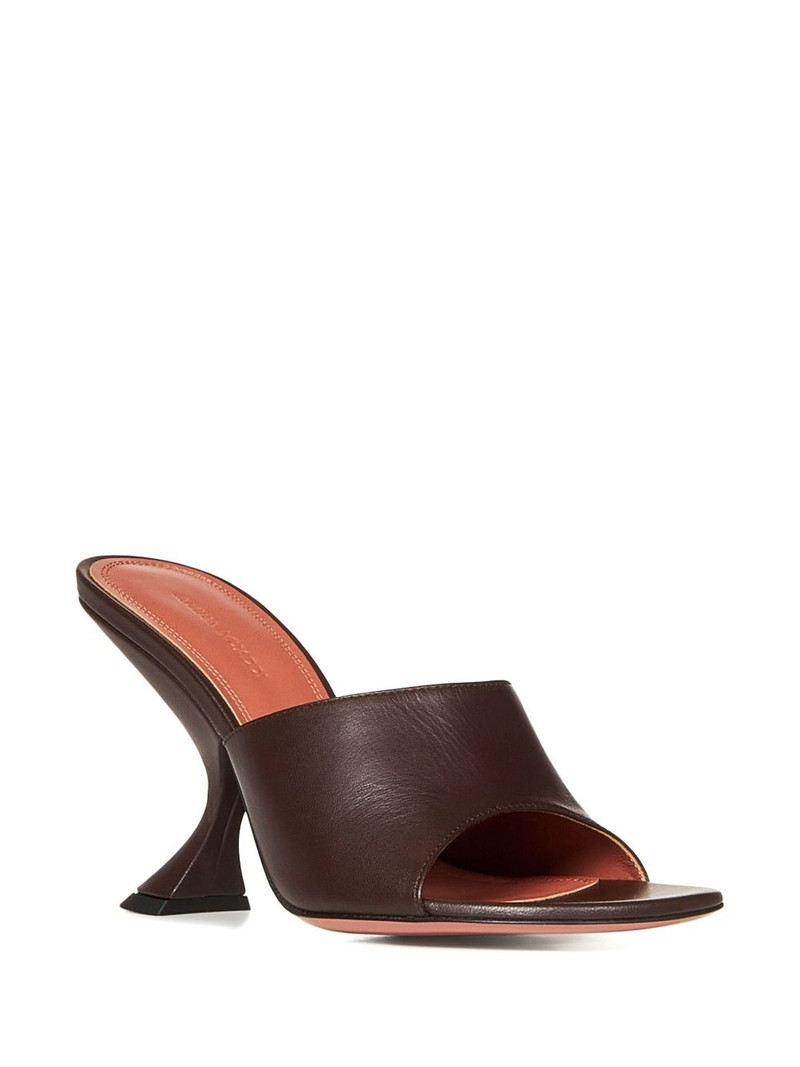 Amina Muaddi open-toe heeled pumps outlook