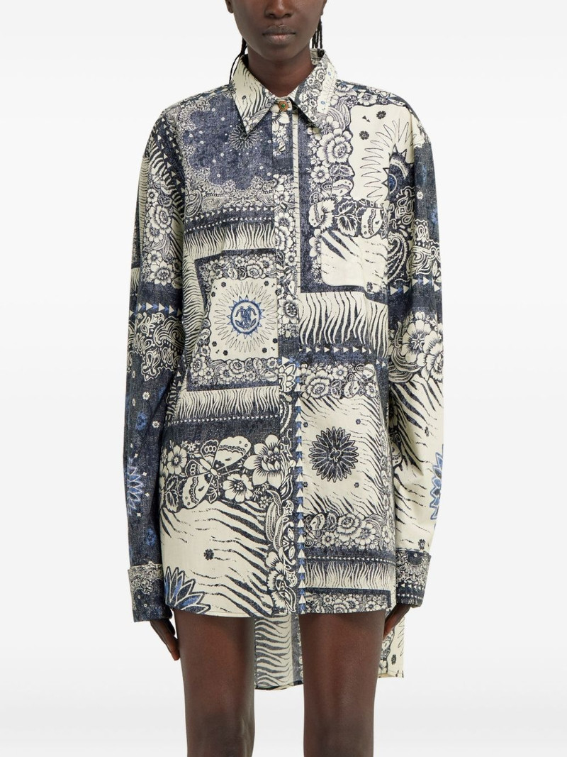 bandana-print shirt dress 3