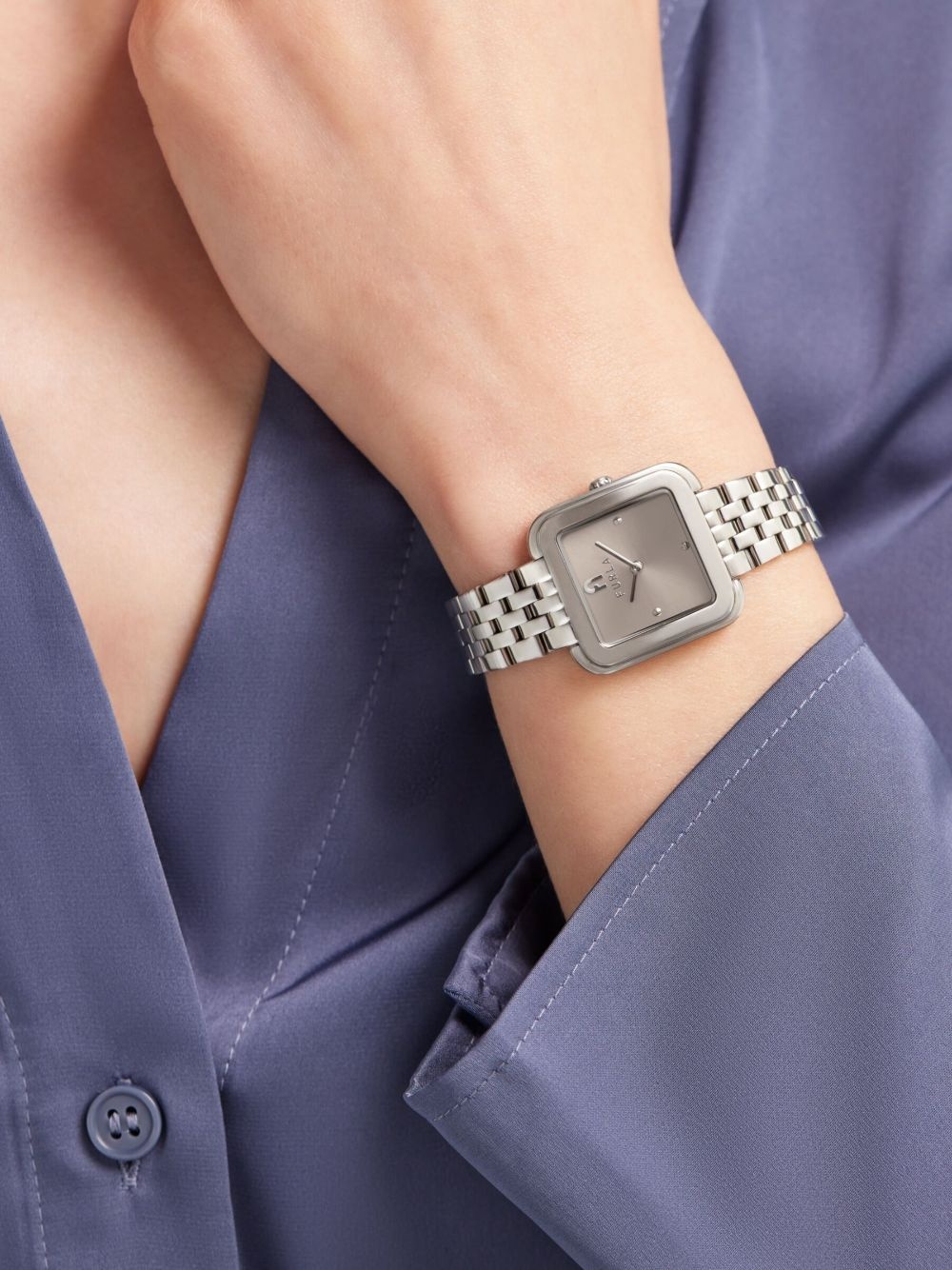 FURLA square-silver-tone watch | REVERSIBLE FURLA square-silver-tone watch | REVERSIBLE