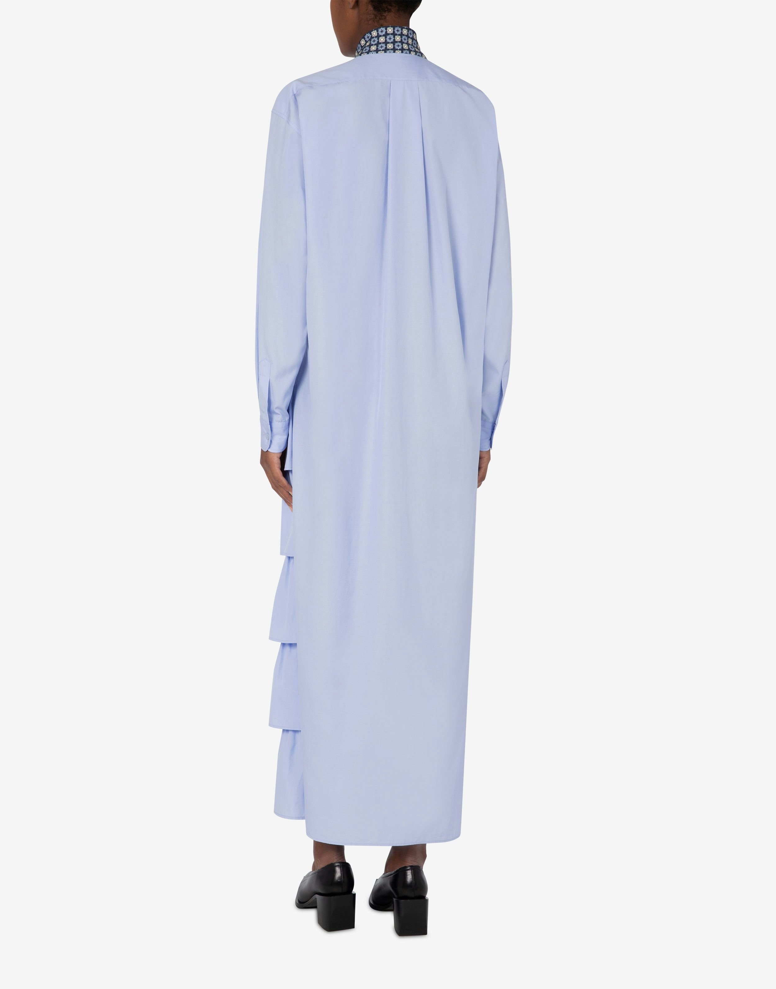 DRESS IN COTTON POPLIN TIE - 3