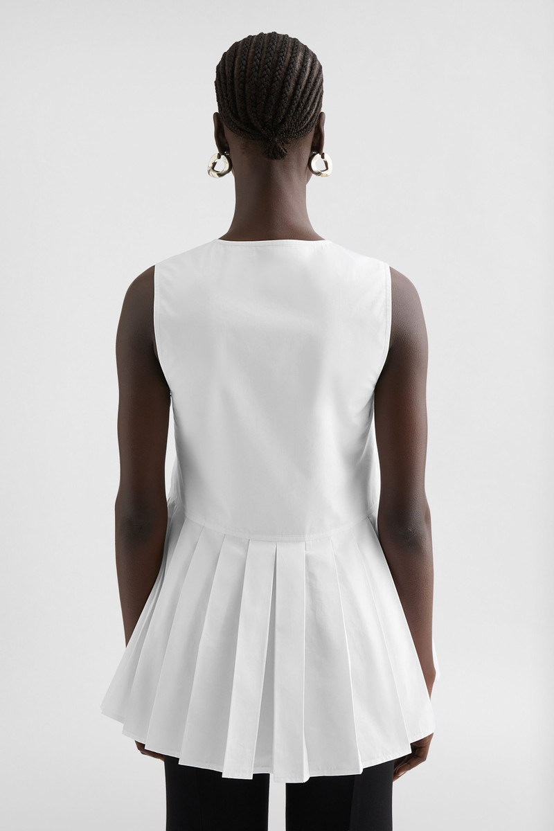 Cotton Poplin Pleated Top 5