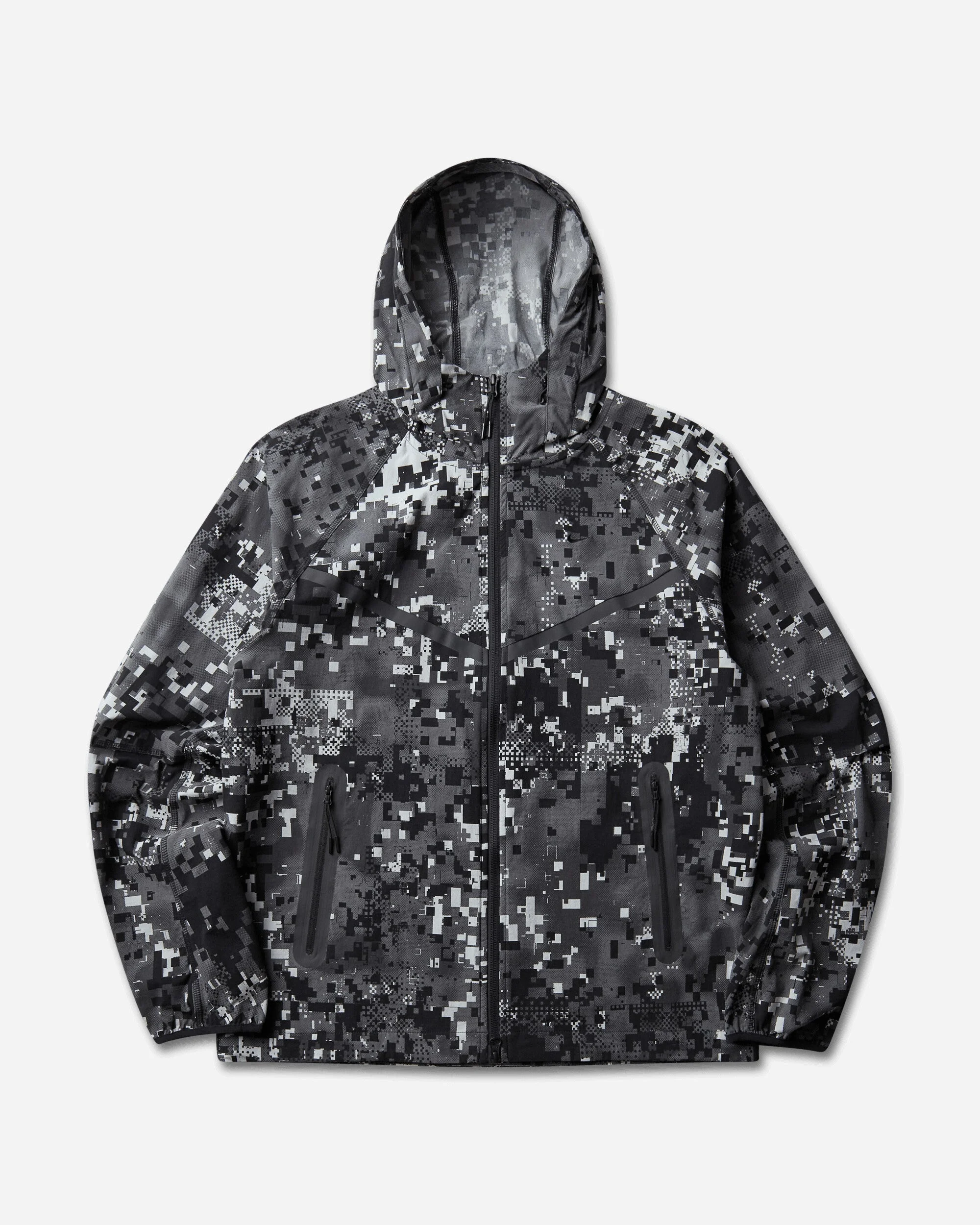 Men's Tech Dri-Fit Woven Full-Zip Jacket Light Smoke Grey / Black - 1