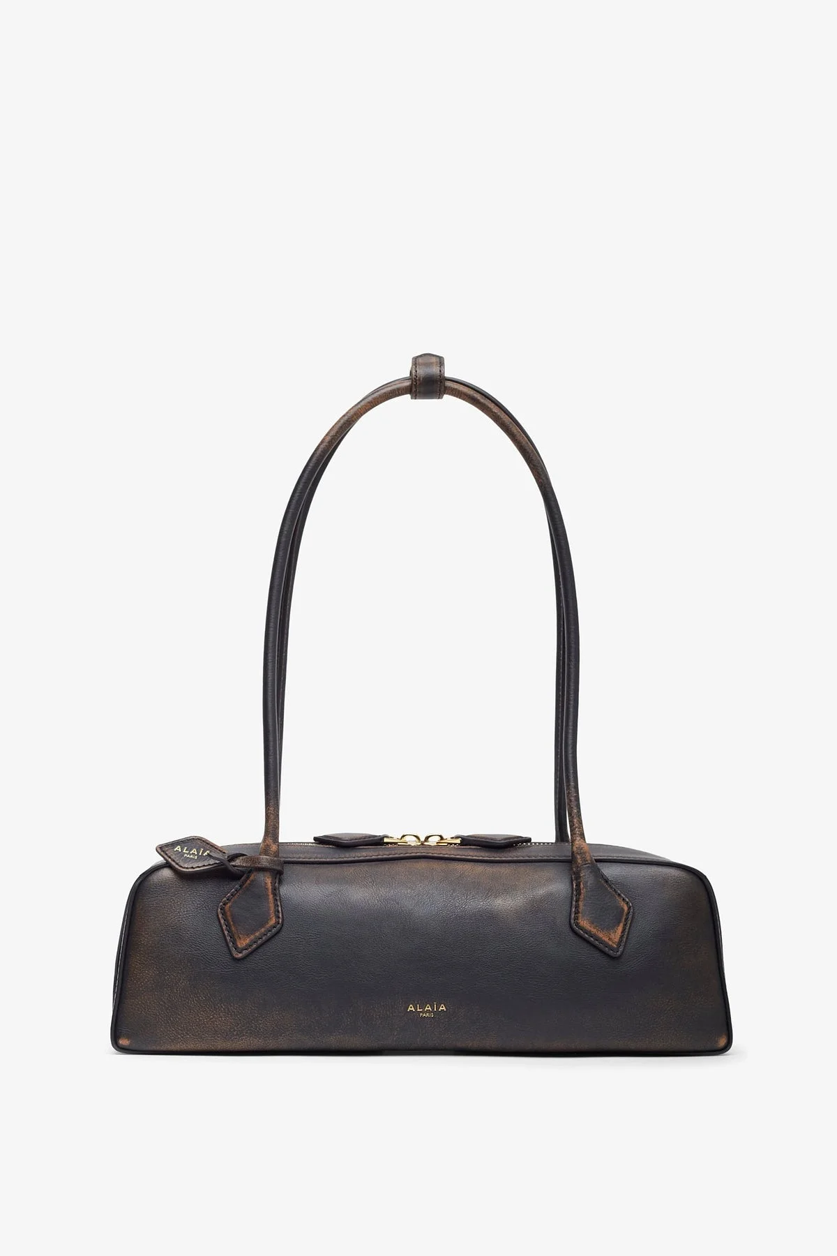 Le Teckel Medium ebony black bag - 1