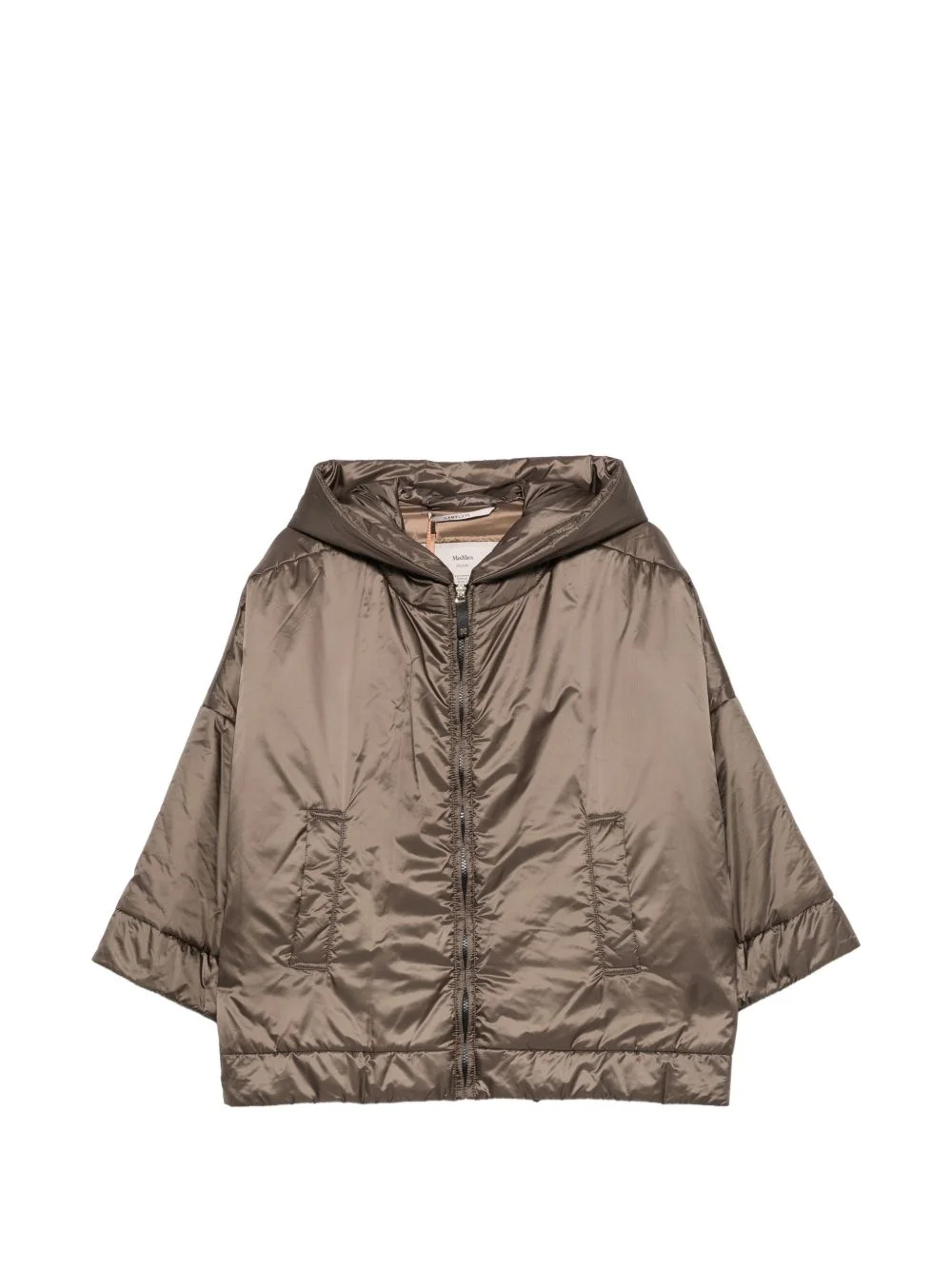 The Cube hooded zip-up coat - 1