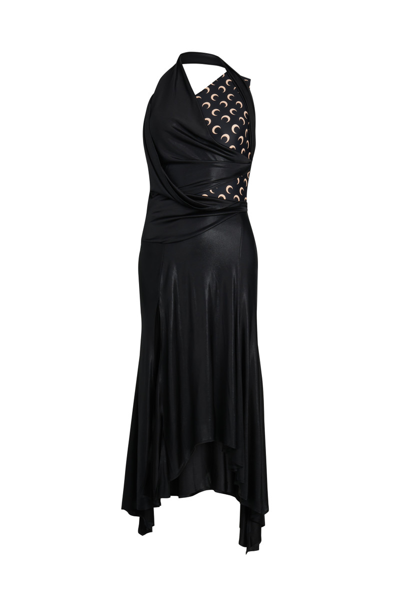 Regenerated Jersey Draped Dress - 1
