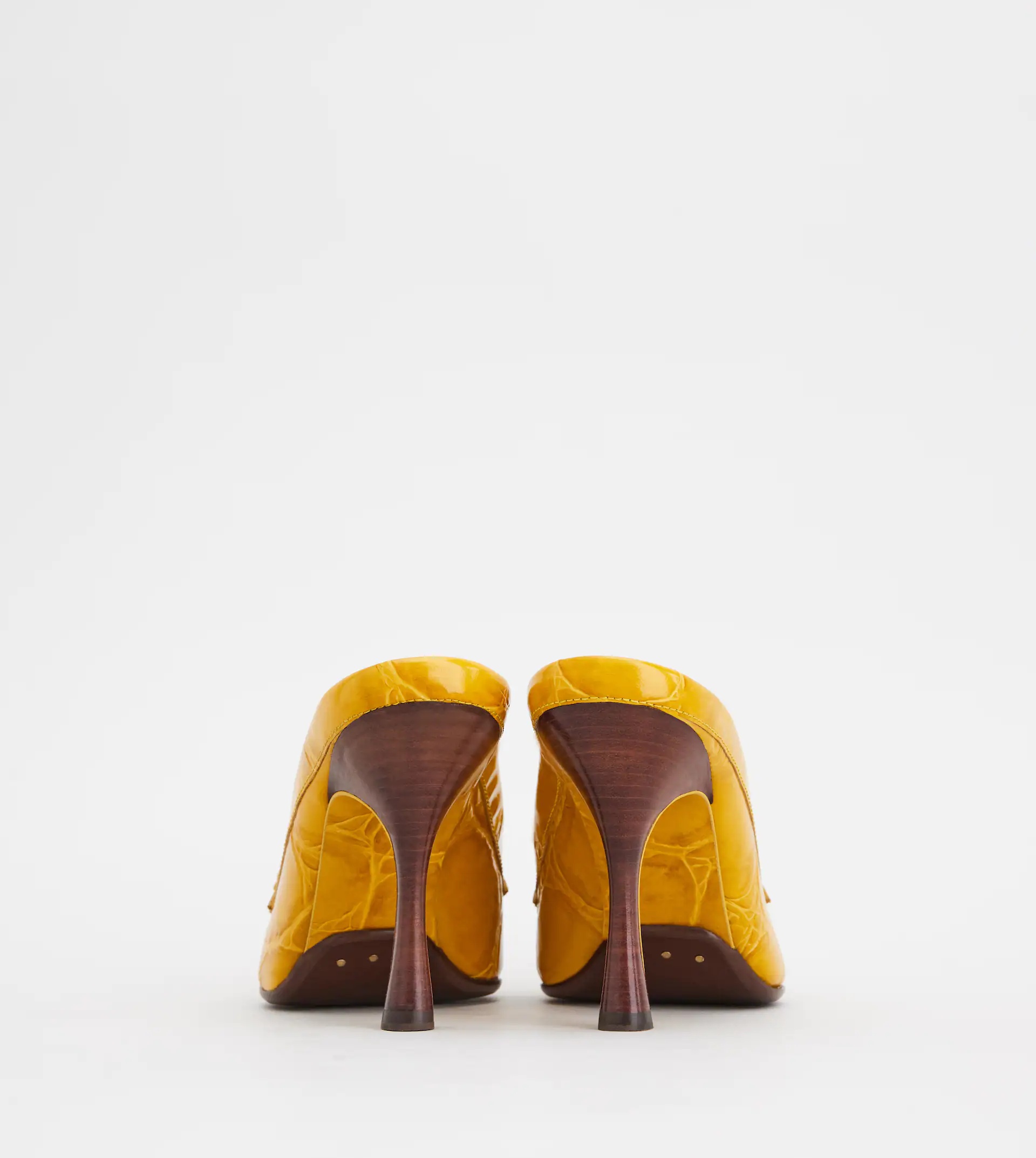 SPIGA MULES IN LEATHER - YELLOW - 2