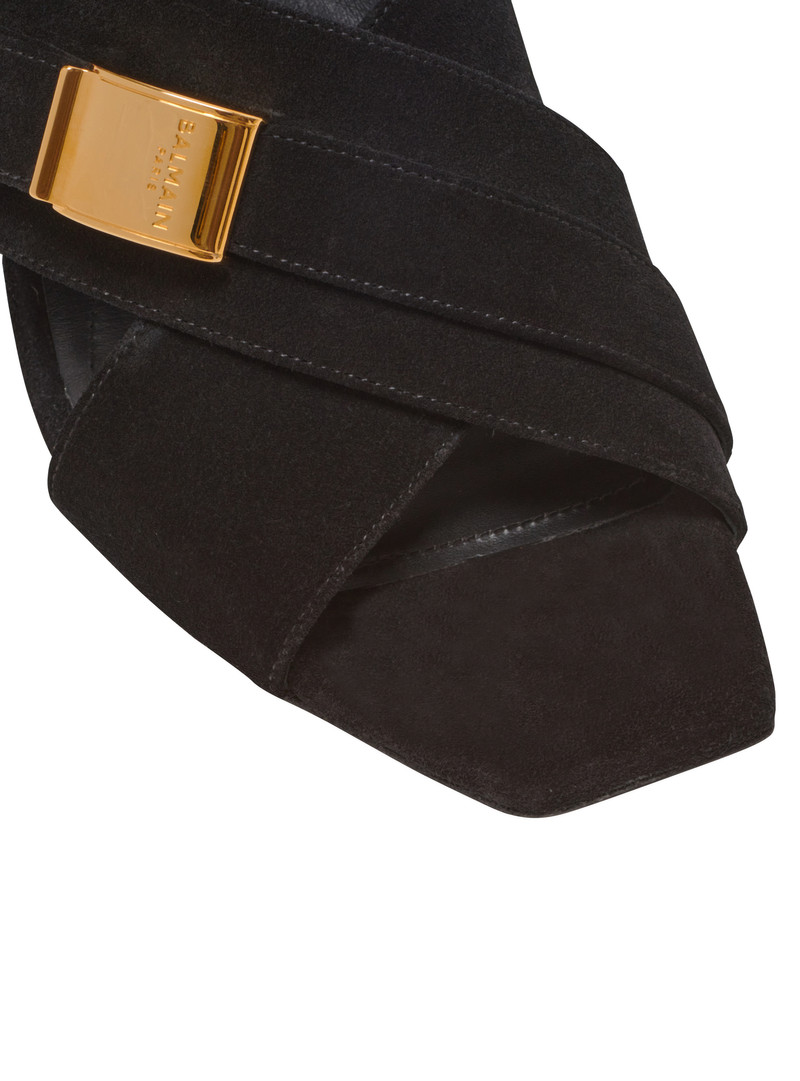 Uma mules in suede leather 5