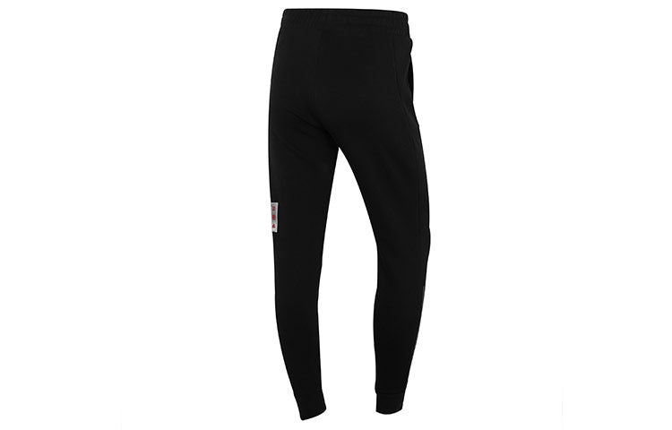 (WMNS) adidas Cny Pant Knit Limited Stripe Printing Bundle Feet Sports Pants/Trousers/Joggers Black  - 2