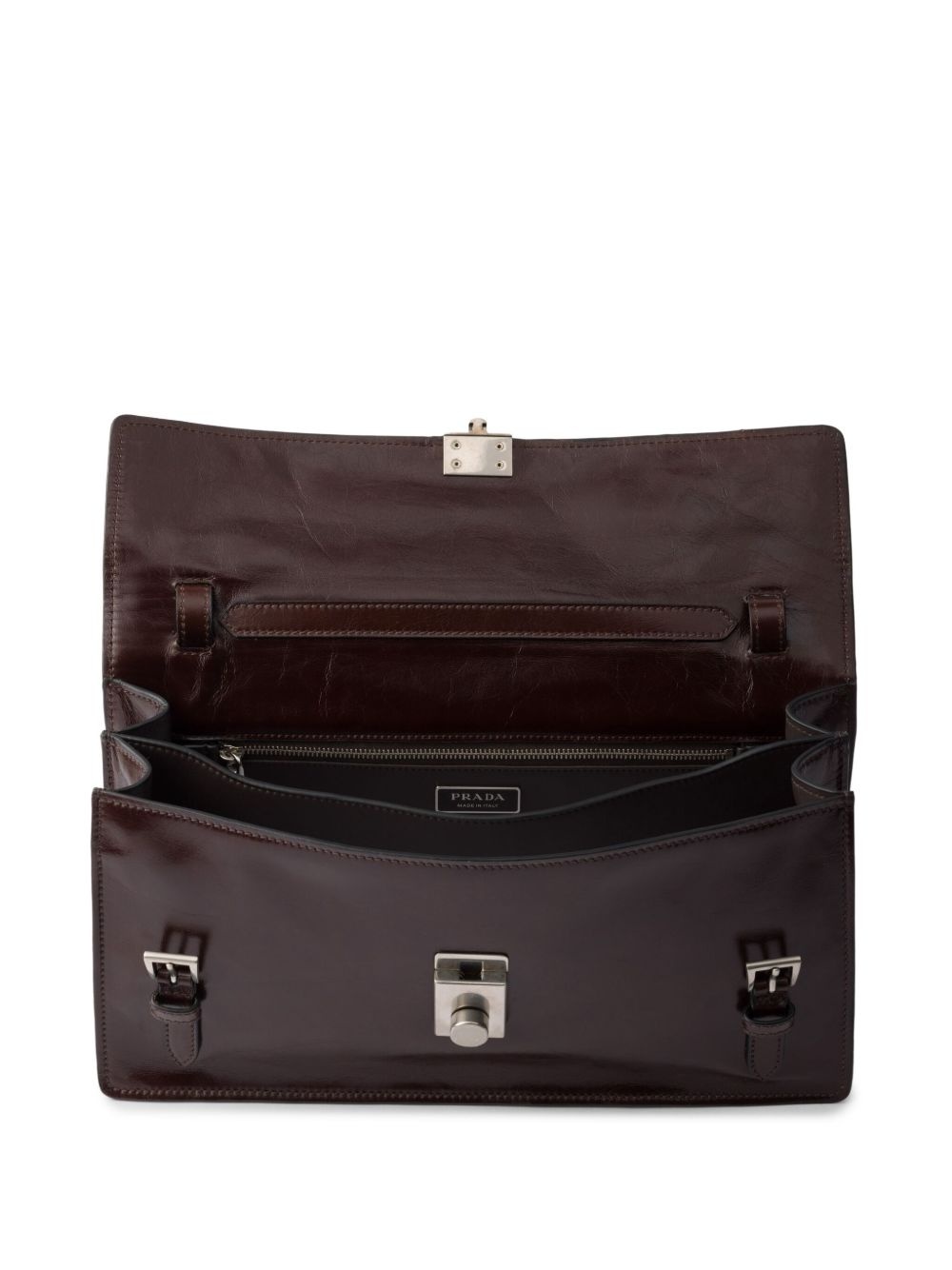 medium leather tote bag - 5