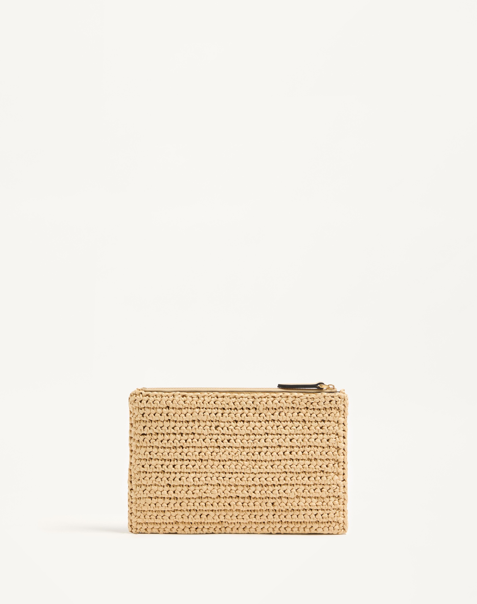 VALENTINO GARAVANI VIVA SUPERSTAR SYNTHETIC RAFFIA POUCH - 5