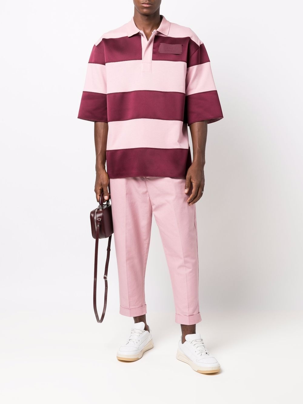 horizontal-stripe polo shirt - 2