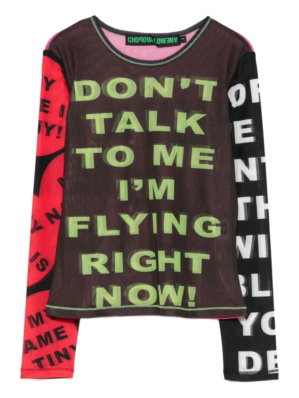 Don't Talk To Me mesh top - 1