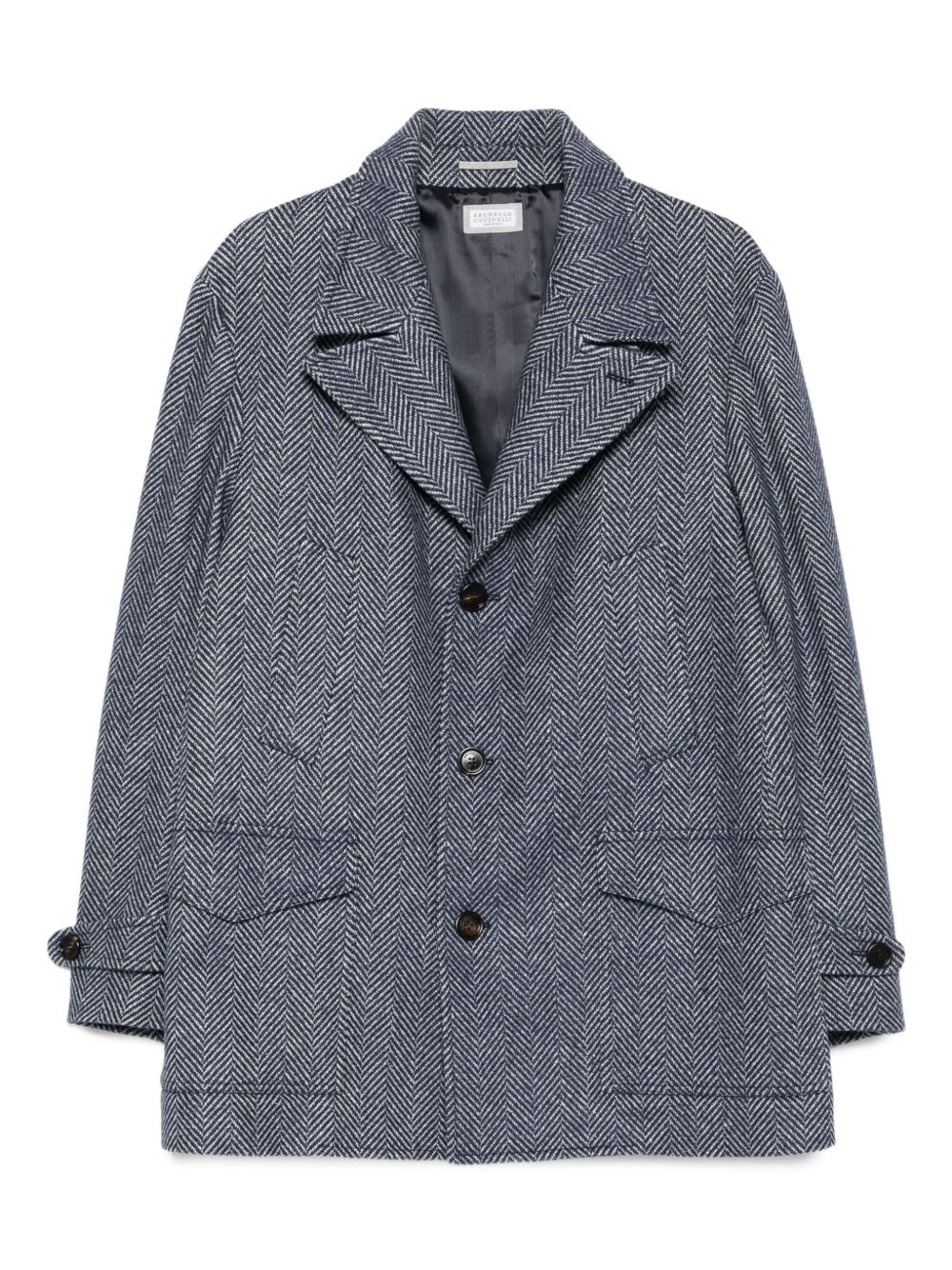 herringbone blazer - 1