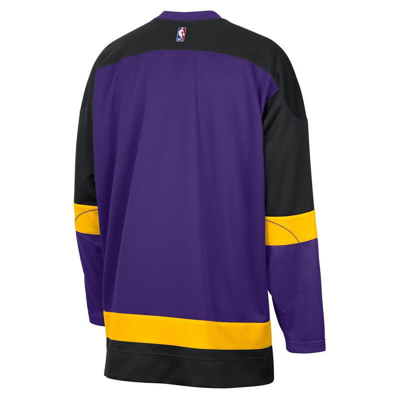 Jordan Air Jordan Los Angeles Lakers City Edition NBA Hockey Jersey Asia Sizing 'Field Purple Black Amarill outlook