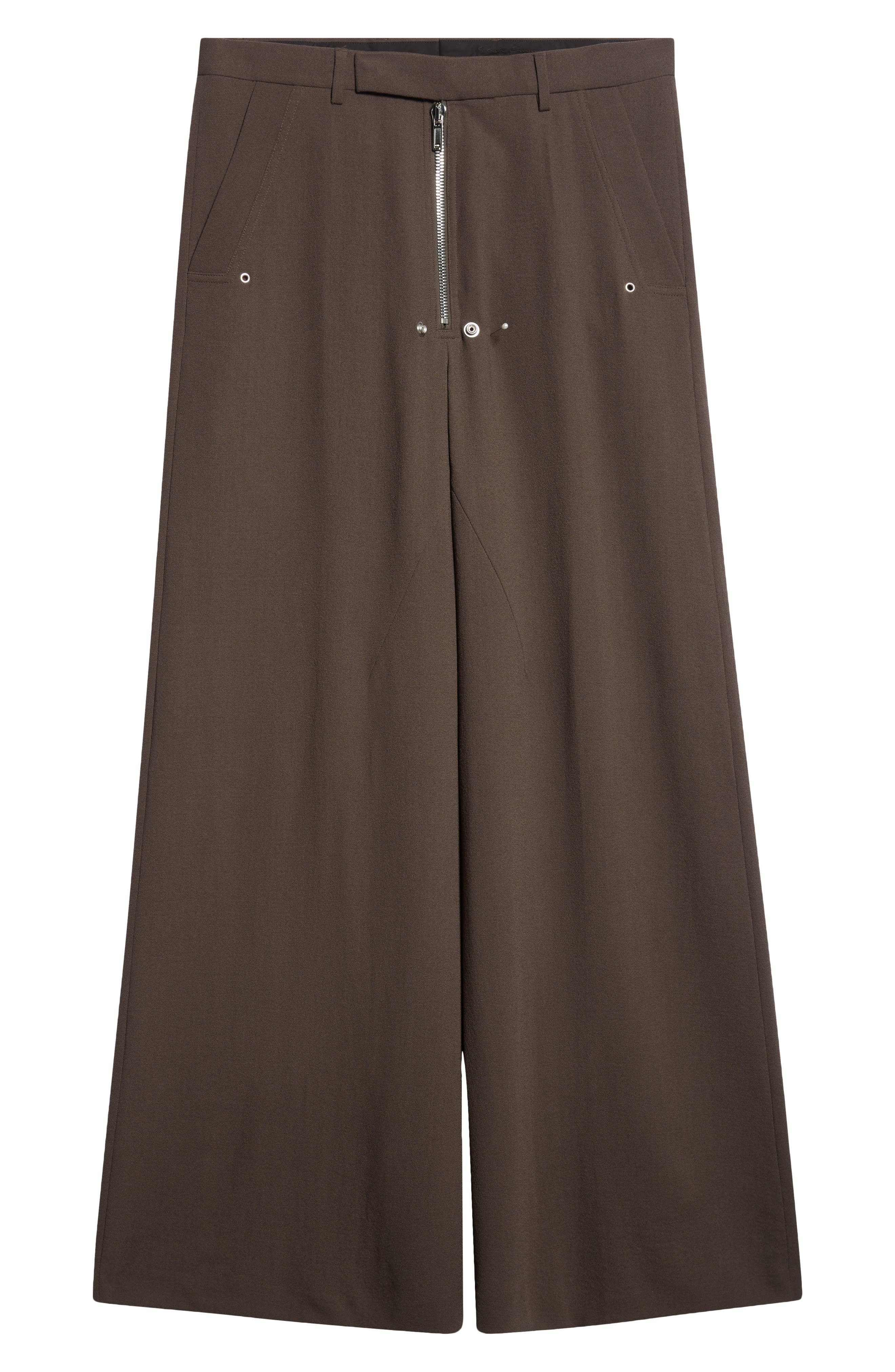 Rick Owens Belas Tailored Wide Leg Pants in Dark Dust at Nordstrom - 6