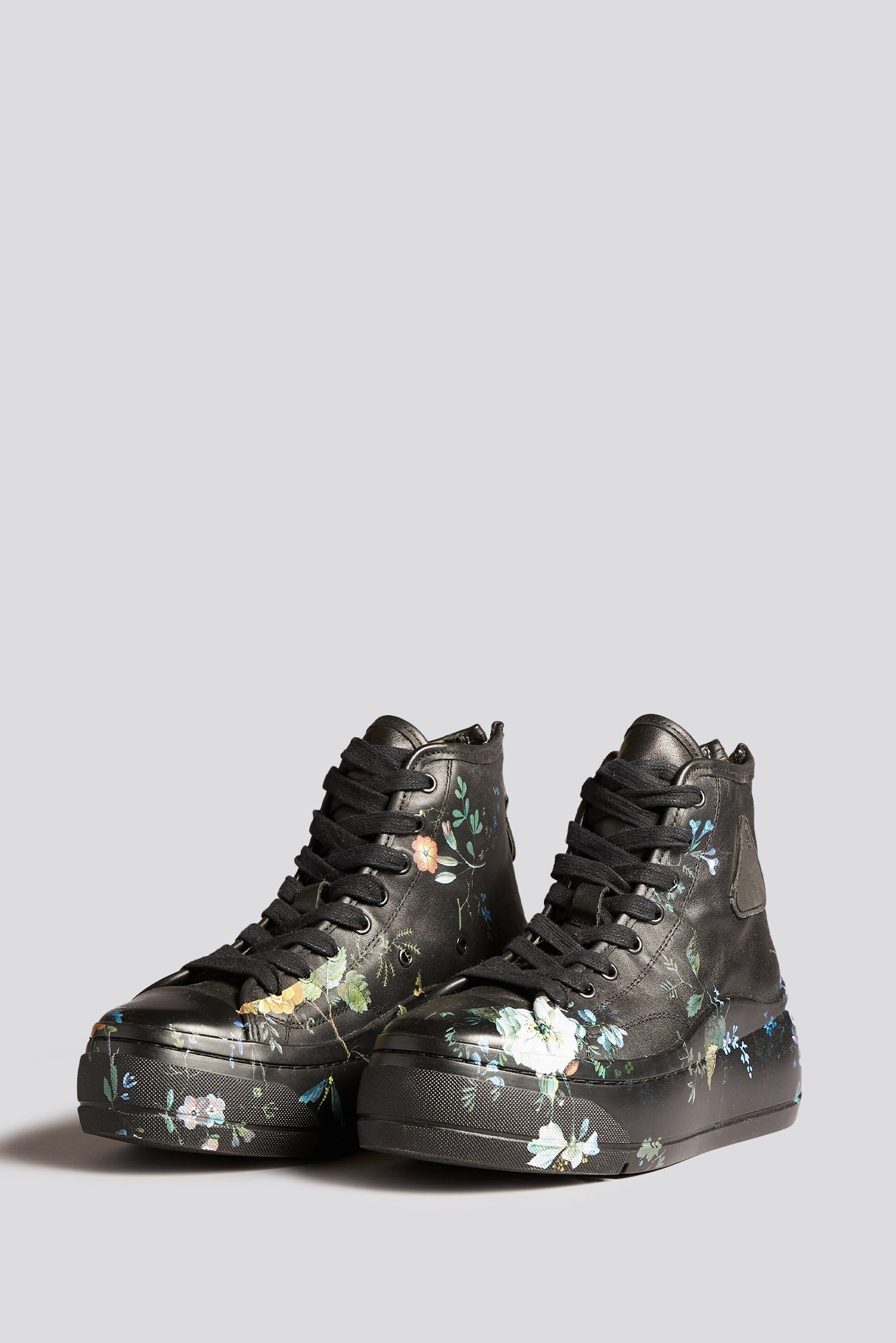 KURT HIGH TOP - BLACKOUT LEATHER FLORAL - 4