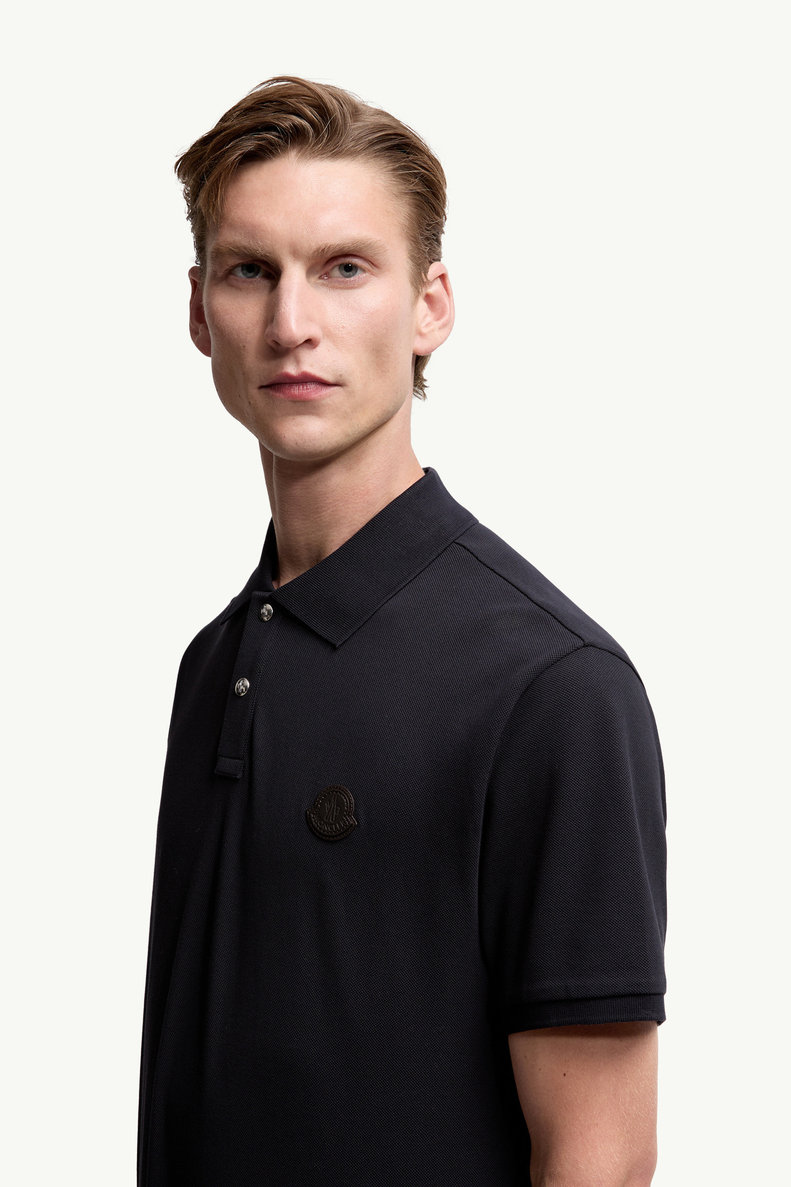 Logo Patch Cotton Piquet Polo Shirt - 4