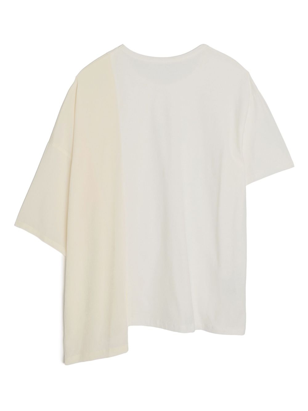 asymmetric cotton T-shirt - 2