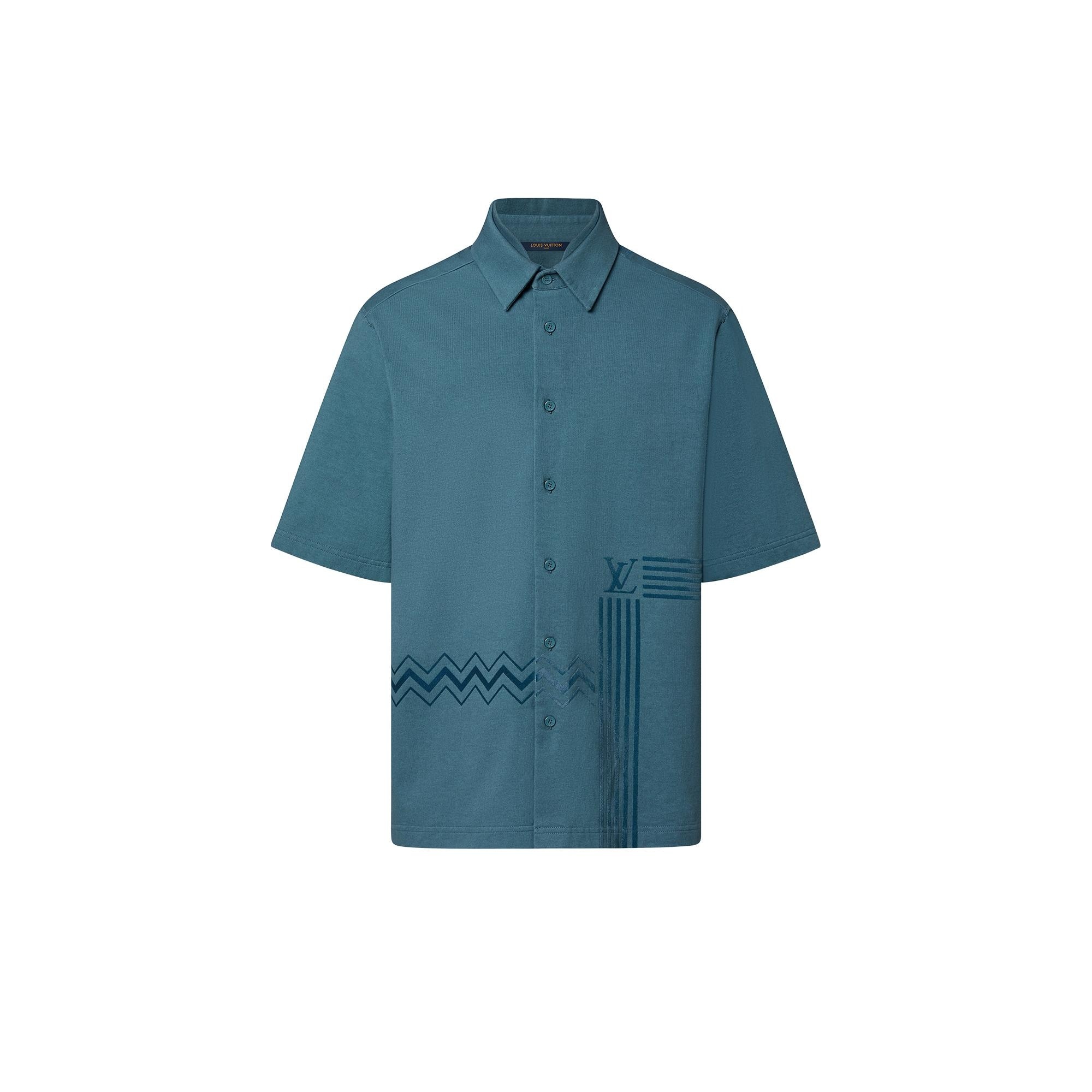 Karakoram Flock Print Jersey Shirt - 1