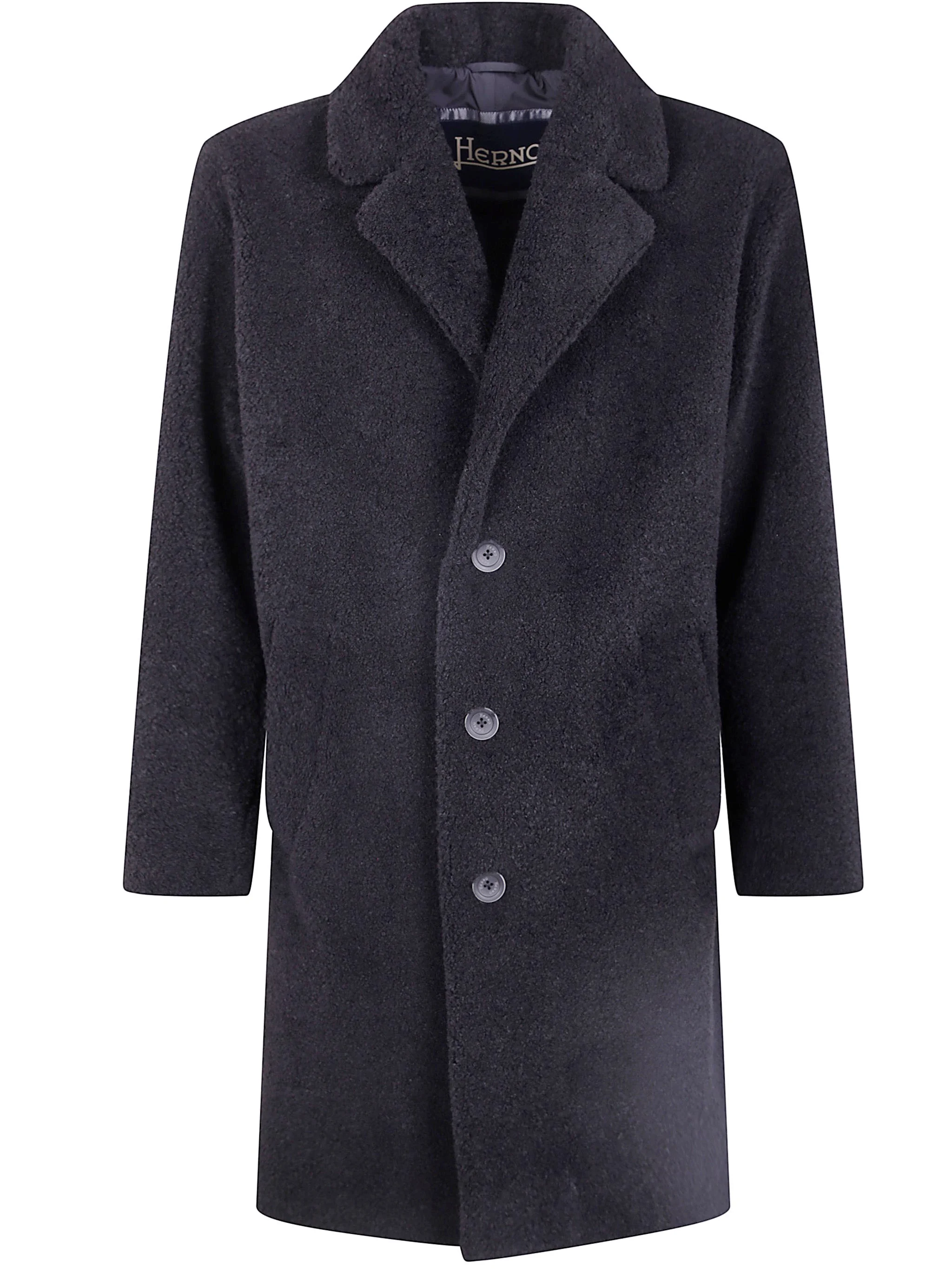Mohair Wool Singlebreast Coat - 1