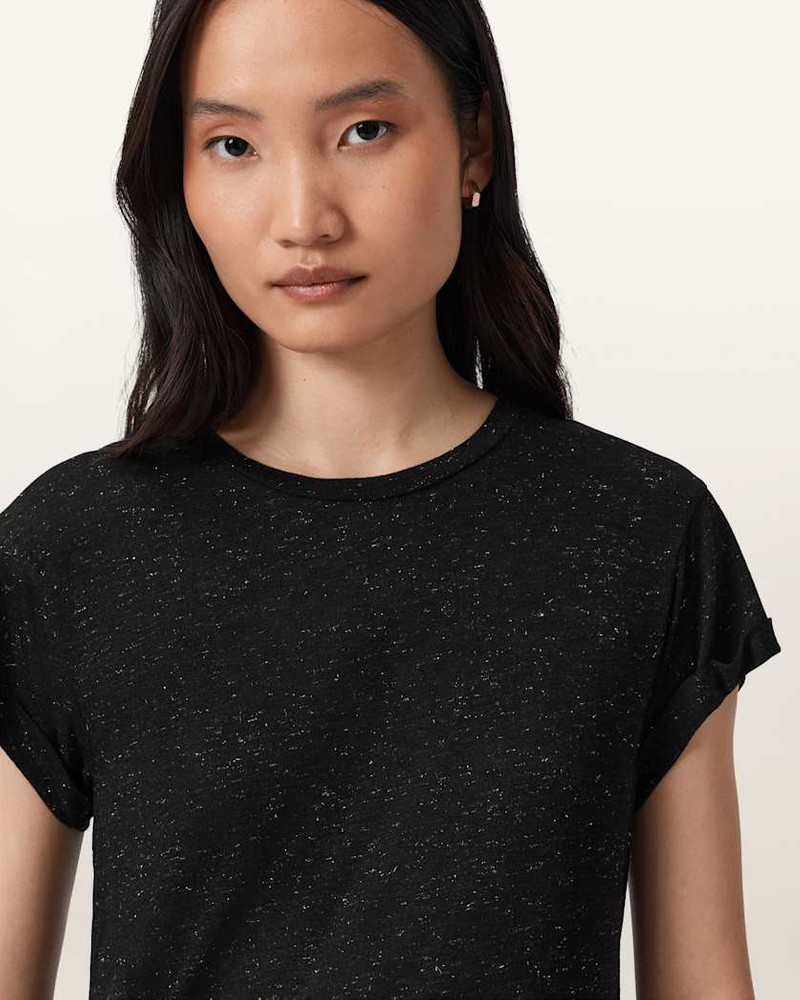 ANNA SHORT SLEEVE SHIMMER T-SHIRT 3