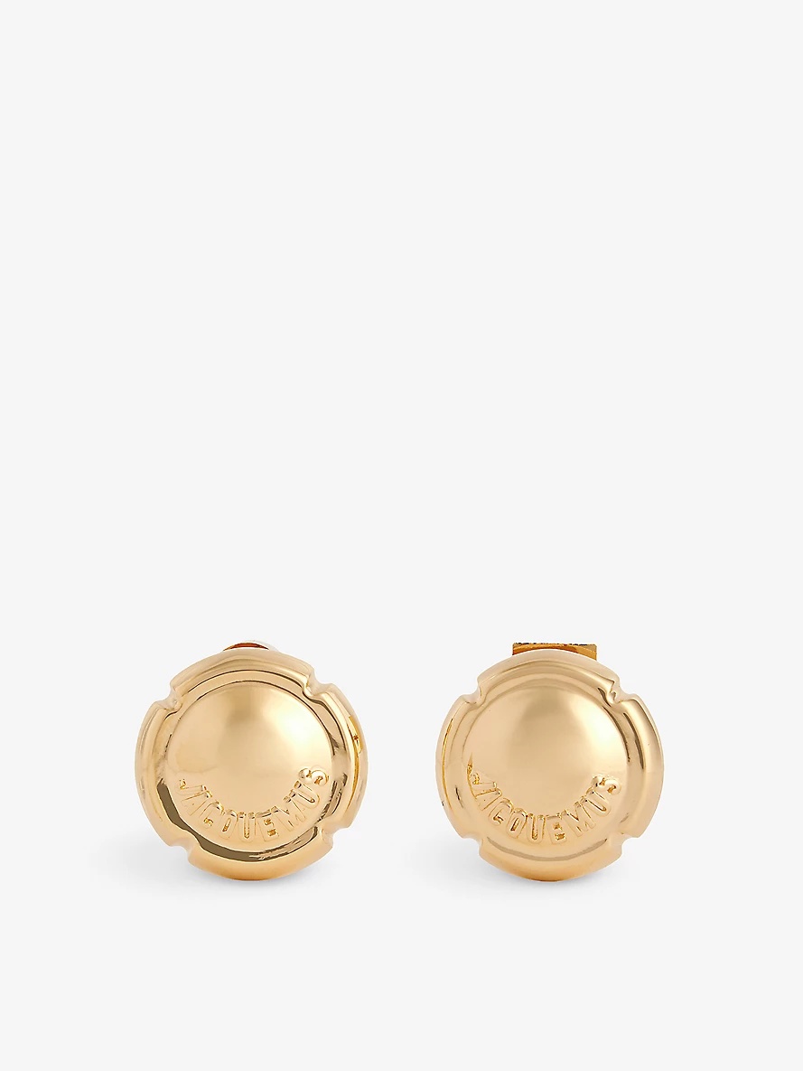 Les Festiva brass earrings - 1