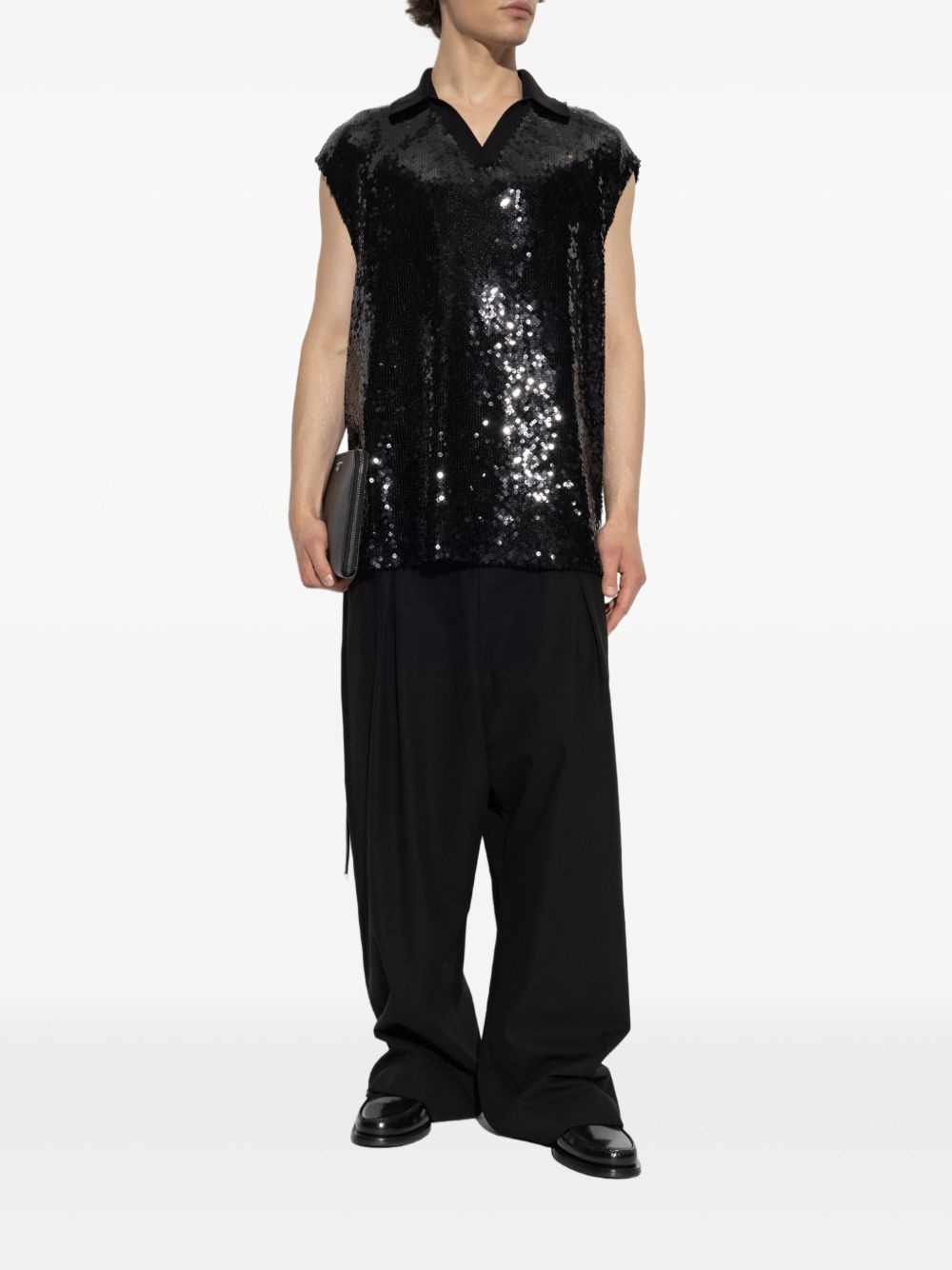 sequin-embellished top - 2