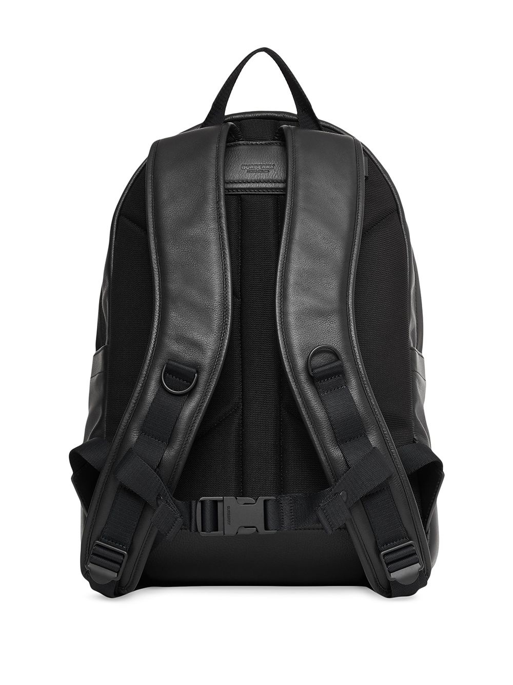 embossed-logo calf leather backpack - 3