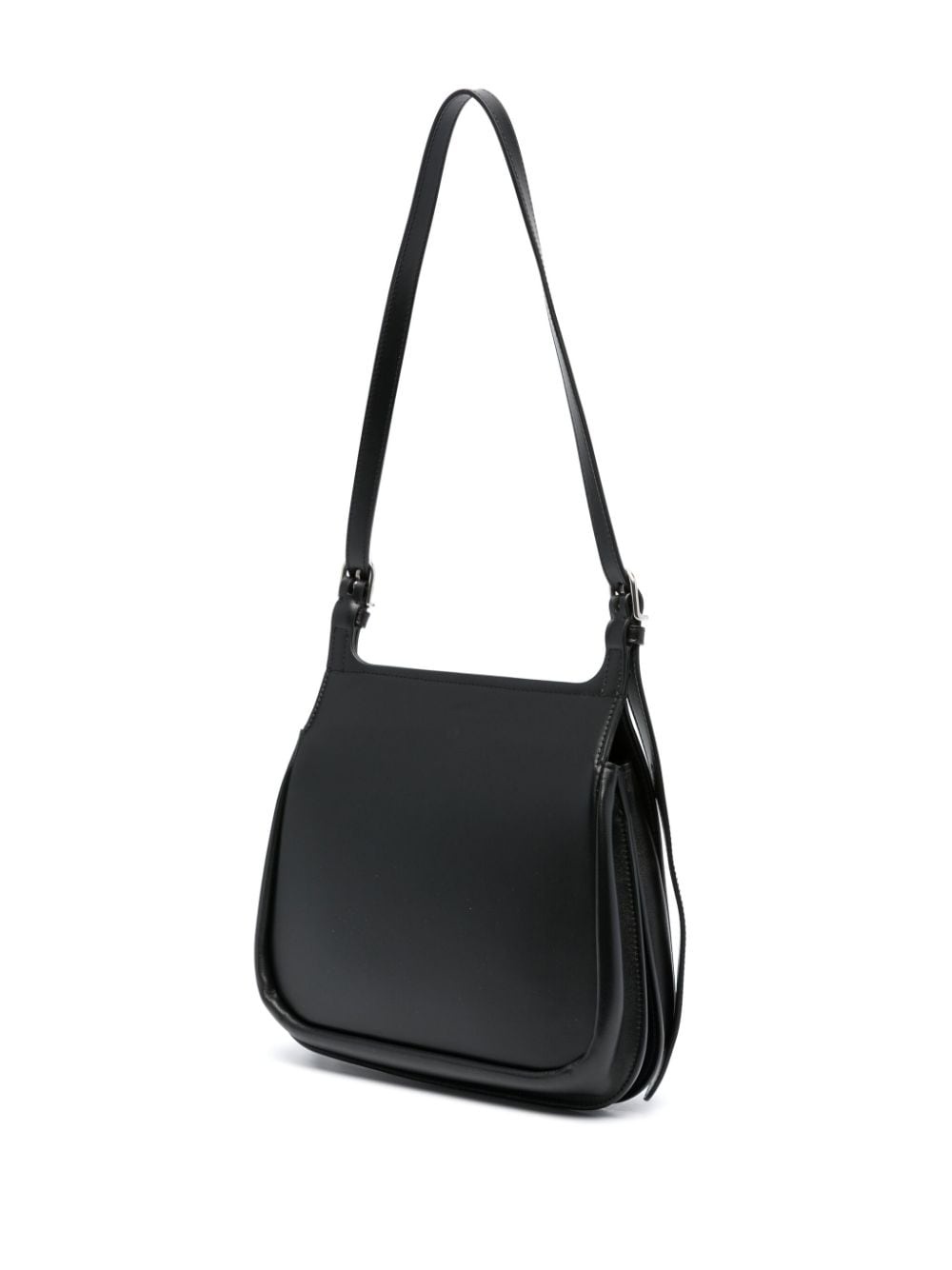 D-ring leather tote bag - 3