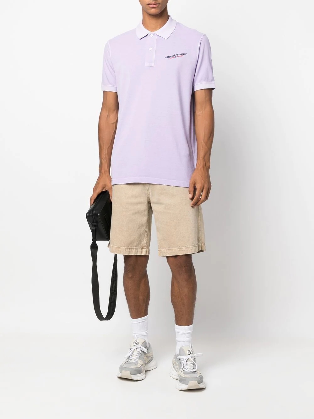 logo-print short-sleeved polo shirt - 2